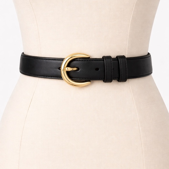 Coach Accessories - COACH Leather Belt Brass Buckle Women's 1" Wide Size Large Classic 90s Era Vibe